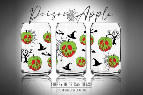 Poison Apple Libbey Glass Wrap Graphic Crafts By Fontana Studio