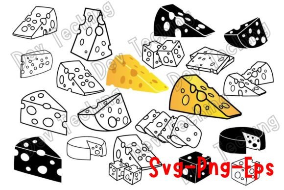 Cheese SVG Bundle Graphic Crafts By Dev Teching