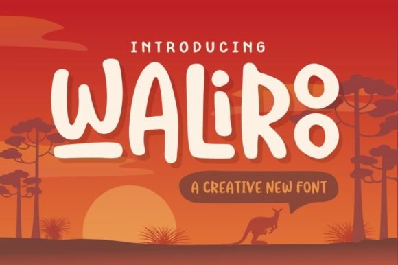 Waliroo Display Font By Denise Chandler