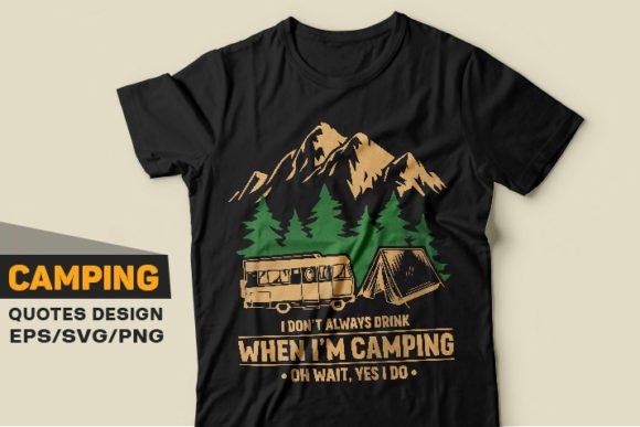 Vintage Camping T-Shirt Design/SVG Illustration Designs de T-shirts Par Mi_Miraz