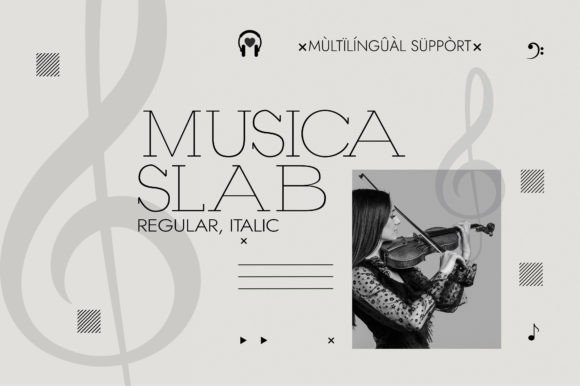 Musica Slab Serif Font By Minimalistartstudio