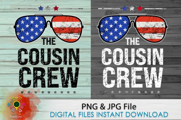 Cousin Crew Family Matching Sublimation Graphic T-shirt Designs By MICON DESIGNS