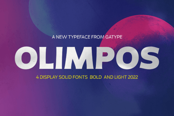 Olimpos Sans Serif Font By gatype