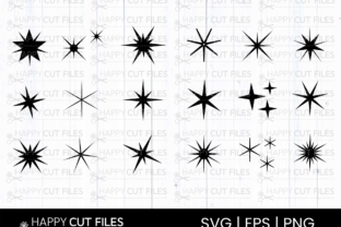 Stars Svg Bundle Sparkle Star Clipart Graphic Crafts By happycutfiles 4
