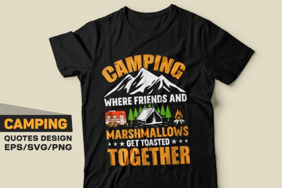 Camping T-Shirt Design SVG Illustration Designs de T-shirts Par Mi_Miraz