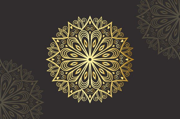 Mandala Pattern Design Illustration Modèles de Papier Par hasina1502