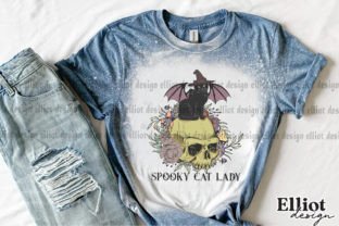 Spooky Cat Lady Sublimation Graphic Crafts By Elliot Design 3