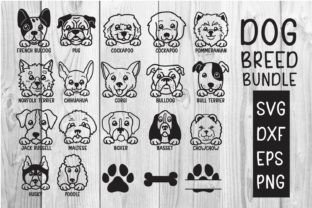 Dog Breed Bundle Svg, Dxf, Eps, Png Graphic Print Templates By dadan_pm