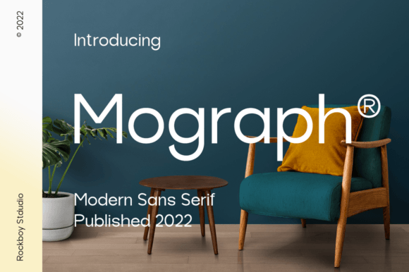 Mograph Sans Serif Font By RockboyStudio