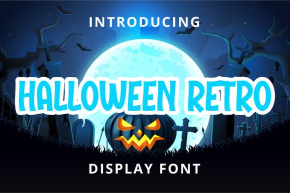Halloween Retro Display Font By Planetz studio