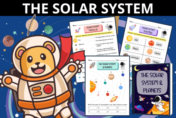 The Solar System and Planets Graphic 1st grade By REINDEER