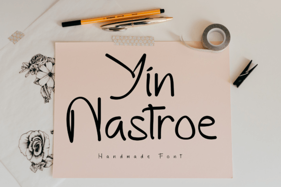 Yin Nastroe Script & Handwritten Font By ponuppo