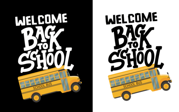 Welcome Back to School T-shirt Design Graphic Print Templates By ProDesigner21