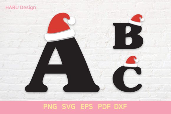 Alphabet Christmas Graphic Crafts By HARUdesign