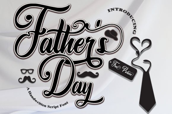 Father's Day  Skript-Schriftarten Schriftart Von LidvanType
