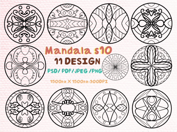 Mandala S10 Graphic Illustrations By Pukka De