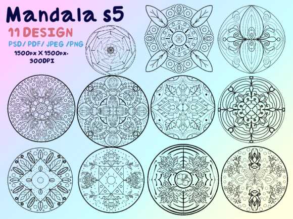 Mandala S5 Graphic Illustrations By Pukka De