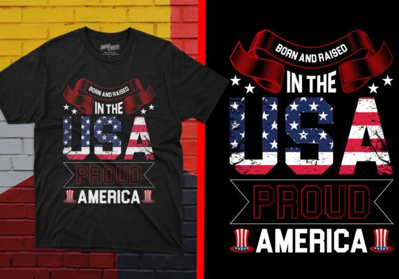 USA Independence Day T-shirt Design Illustration Modèles d'Impression Par info.tanvirahmad