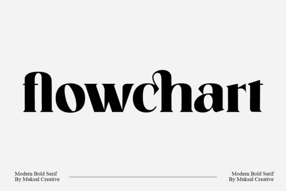 Flowchart Serif Font By Muksal Creative