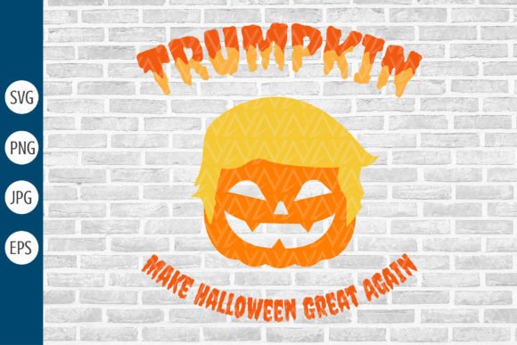 Trumpkin Make Halloween Great Again SVG Graphic Print Templates By DesignstyleAY