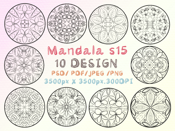 Mandala S15 Graphic Illustrations By Pukka De
