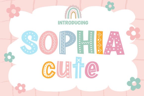 Sophia Cute Display Font By Fox7