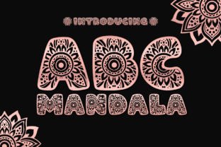 Abc Mandala Decoratieve Fonts Font Door Fox7 1