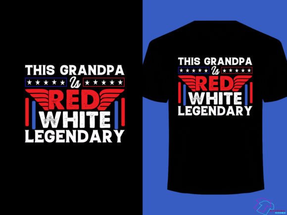 This Grandpa is Red Graphic T-shirt Designs By Rashida Store