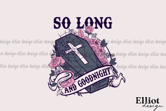 So Long and Goodnight Goth PNG Graphic Crafts By Elliot Design