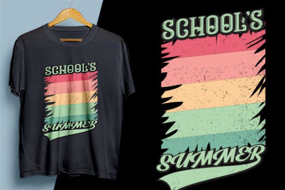 School's Summer Shirt Design Gráfico Modelos de Impressão Por ECO Designhub
