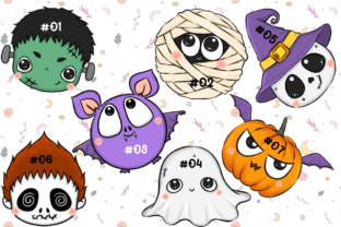 Halloween Trick or Treat Clip Art #01 Graphic Illustrations By REINDEER 2
