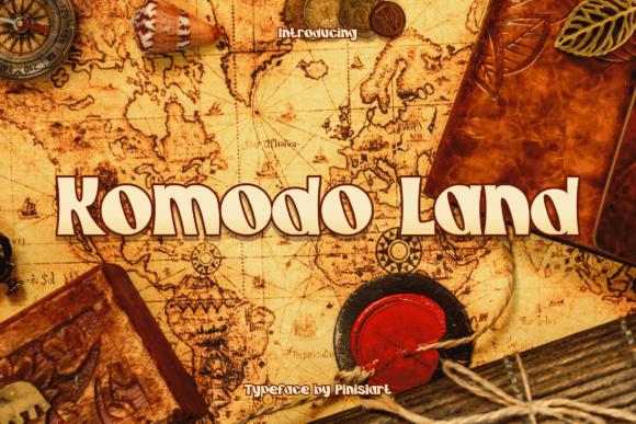 Komodo Land Fontes de Exibição Fonte Por pinisi.art.koo