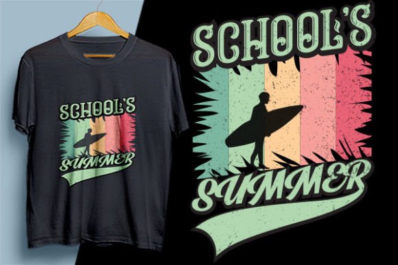 School's Summer Shirt Design Gráfico Modelos de Impressão Por ECO Designhub