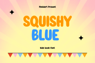 Squishy Blue Display Font By pinisi.art.koo 1