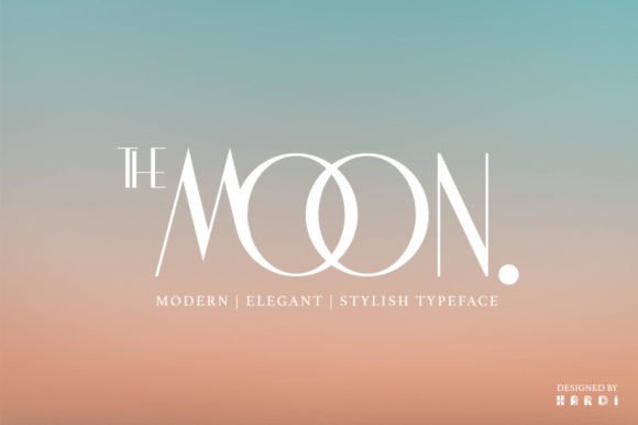 The Moon Sans Serif Font By hardi studio