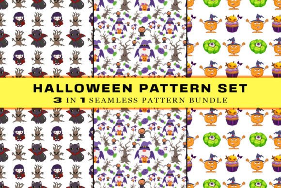 Happy Halloween Seamless Pattern Graphic Patterns By Design BLOOM