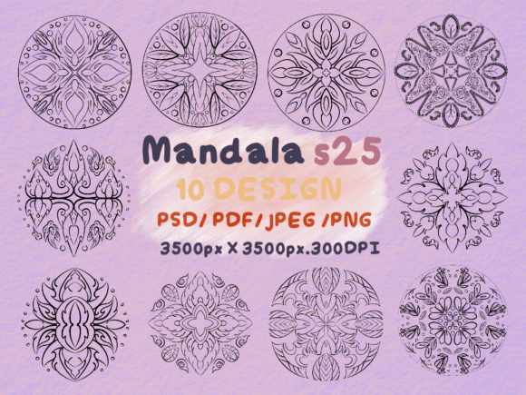 Mandala S25 Graphic Illustrations By Pukka De