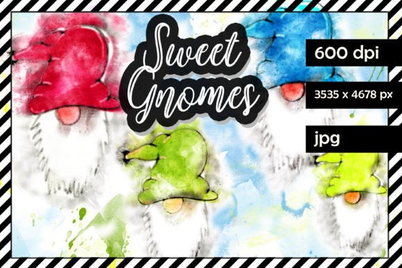 Sweet Gnomes Set Graphic Illustrations By DigiKnuppy