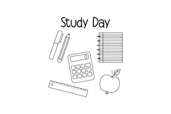 Study Day Planner Craft Cut File By Creative Fabrica Crafts