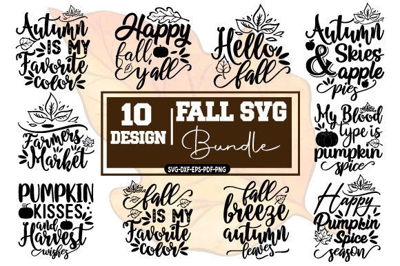 Autumn Fall Craft Svg Bundle,Fall Bundle Grafika Projekty Koszulek Przez SVG Design Art
