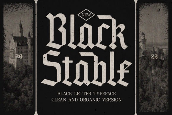 Black Stable Blackletter Font By letterhend