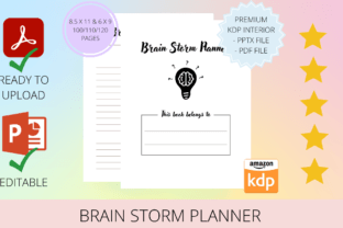 Brain Storm Planner KDP INTERIOR Graphic KDP Interiors By ProDesigner21 1