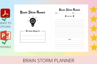 Brain Storm Planner KDP INTERIOR Graphic KDP Interiors By ProDesigner21 2