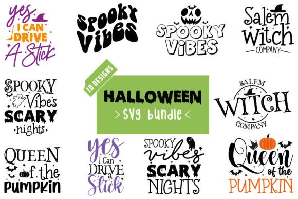 Halloween SVG Bundle,10 Designs Graphic Crafts By Svg Box
