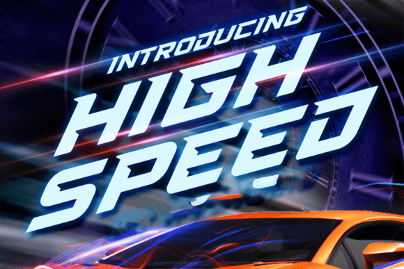 High Speed Display Font By 177Studio