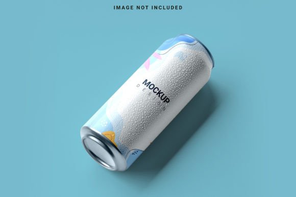 500ml Realistic Soda and Beer Can Mockup Graphic Product Mockups By ardesignzone