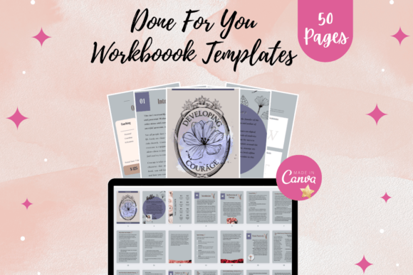 Done for You Workbook for Online Coaches Graphic Graphic Templates By bellaROSEworkshop