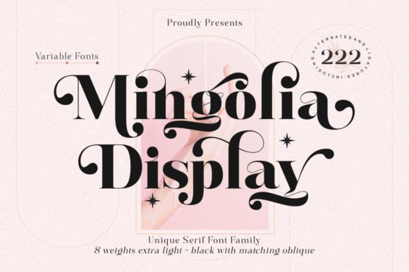 Mingolia Display Fontes Serif Fonte Por Megatype