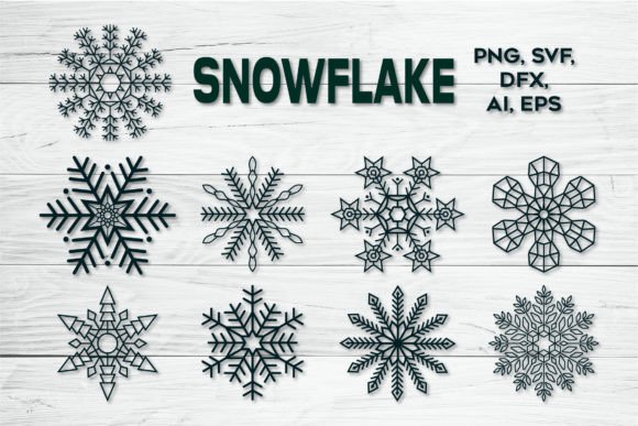 Snowflake SVG Illustration Artisanat Par SVG Moon