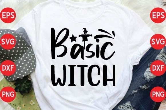 Basic Witch Gráfico Diseños de Camisetas Por Design For SVG